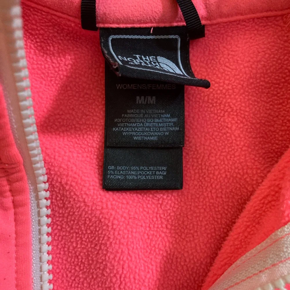 Hot pink Retro North Face fleece zip up jacket Women’s size medium - Picture 2 of 7
